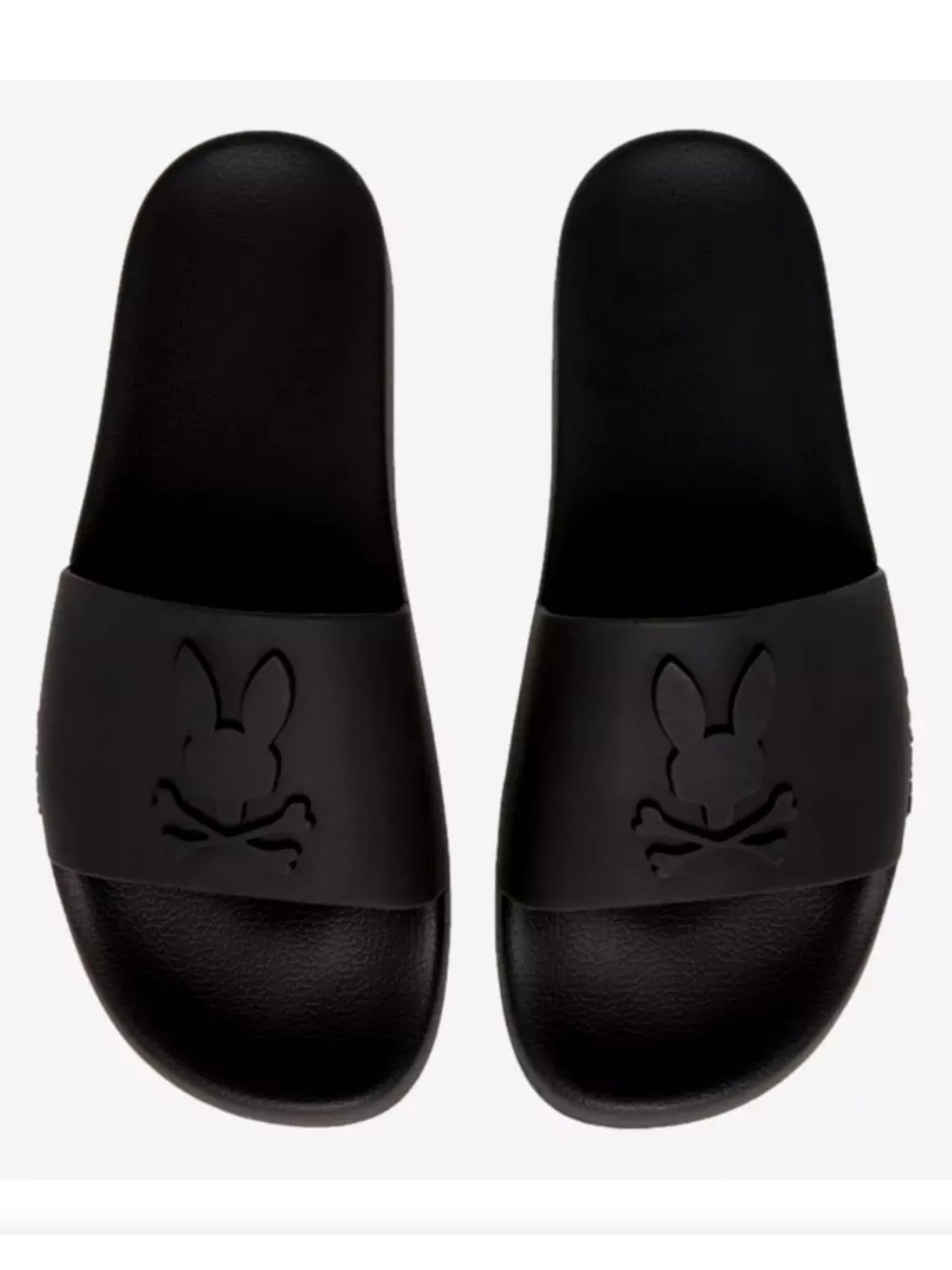PSYCHO BUNNY BLACK SLIDES